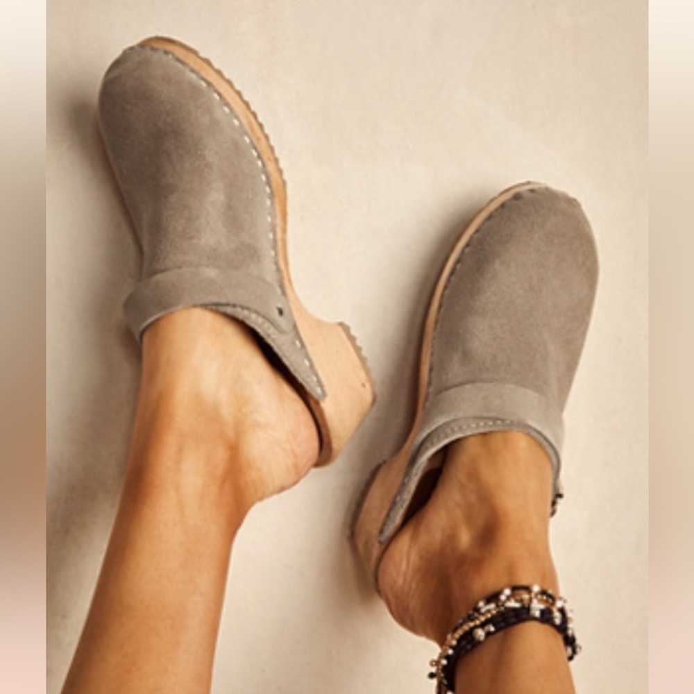 Free People clogs by MIA. Taupe suede. Size 37. EUC